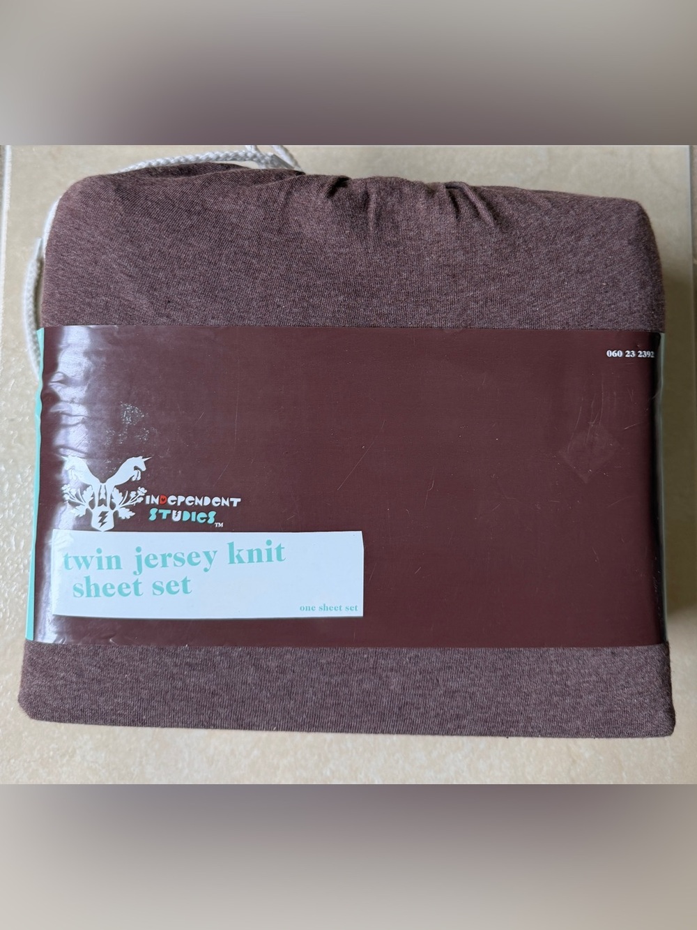 Target Independent Studios Twin Jersey Knit Sheet Set 3pc Brown Vtg Cotton